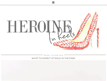 Tablet Screenshot of heroineinheels.com